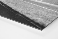 Assistent im Schnee als auf Alu-Dibond kaschierter Fotoabzug (Detail)