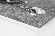 Abschlagtraining als auf Alu-Dibond kaschierter Fotoabzug (Detail)