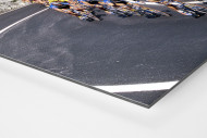 Kurven bei Mailand-Sanremo als auf Alu-Dibond kaschierter Fotoabzug (Detail)