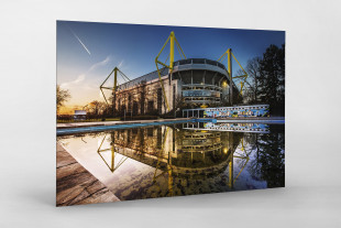 Blick auf den Signal Iduna Park (Farbe) - Fußball Foto Wandbild - 11FREUNDE SHOP