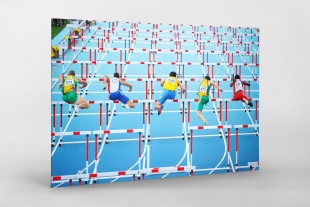 Die Herren und die Hürden - Sport Fotografien als Wandbilder - Leichtathletik Zehnkampf Foto - NoSports Magazin - 11FREUNDE SHOP