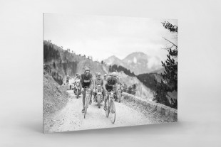 Bergetappe bei der Tour 1949 - Wandbild