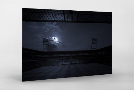 Stadien bei Nacht - Weserstadion (1) 11FREUNDE SHOP - Fußball Foto Wandbild Poster