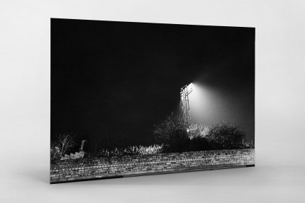 Flutlichtmast Cliftonhill Stadium - 11FREUNDE SHOP - Albion Rovers - Fußball Foto als Wandbild