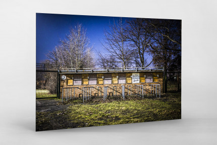 Kartenhäuschen Mommsenstadion - Sebastian Wells Foto als Wandbild - 11FREUNDE SHOP