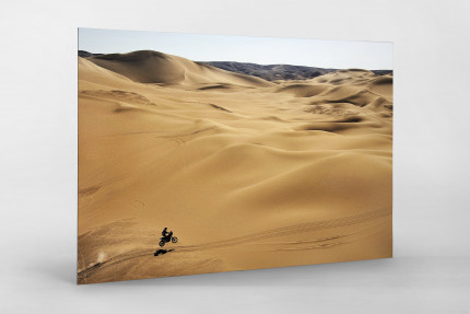 Motorrad im chilenischen Sand (1) - Sport Fotografien als Wandbilder - Rallye Foto - NoSports Magazin 