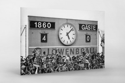 4:0 für 1860 - Foto Anzeigetafel 1860 München als Wandbild