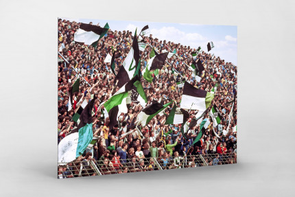 Gladbacher Fankurve 1976 - Wandbild Borussia Mönchengladbach Bökelberg