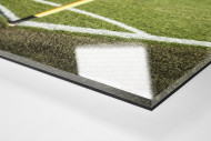Eckfahne Signal-Iduna-Park als Direktdruck auf Alu-Dibond hinter Acrylglas (Detail)