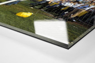 HSV Fans auf dem Tor als Direktdruck auf Alu-Dibond hinter Acrylglas (Detail)