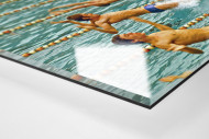 Rückwärts ins Wasser als Direktdruck auf Alu-Dibond hinter Acrylglas (Detail)