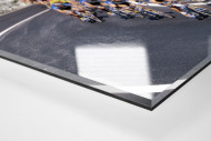 Kurven bei Mailand-Sanremo als Direktdruck auf Alu-Dibond hinter Acrylglas (Detail)
