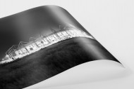 Borussia Park bei Flutlicht (schwarz/weiß) als FineArt-Print