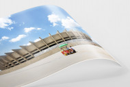 Imbiss vor dem Estádio Mineirão als FineArt-Print