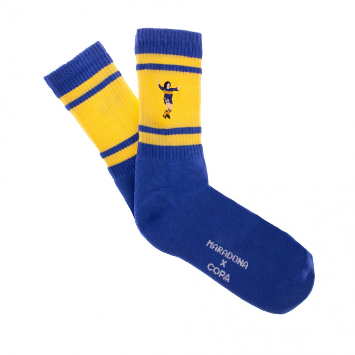 Maradona x COPA Boca Embroidery Tery Socks