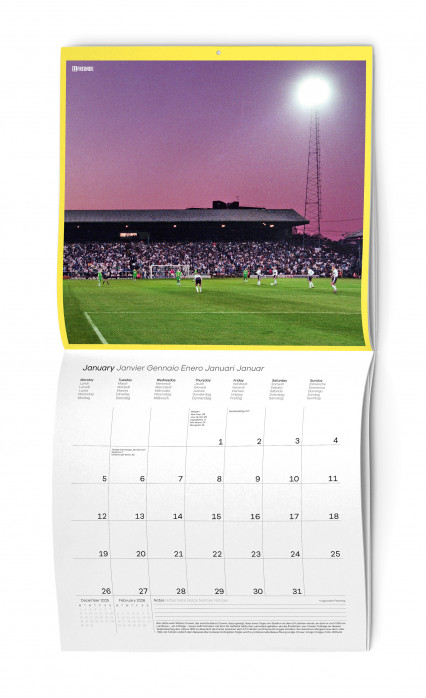 Fußball Flutlichtkalender von 11FREUNDE 30 x 30 cm Farbfotografien & großes Kalendarium