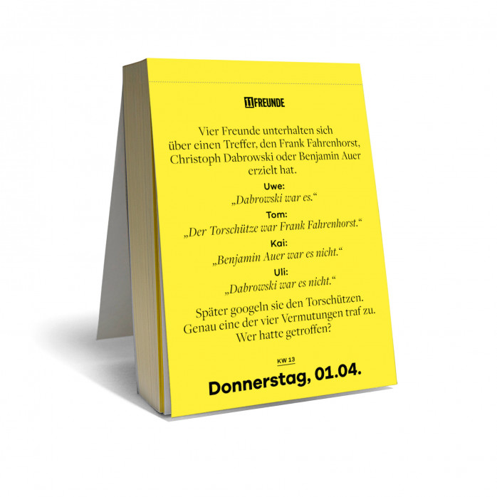 Der große 11FREUNDE Quiz Kalender 2027