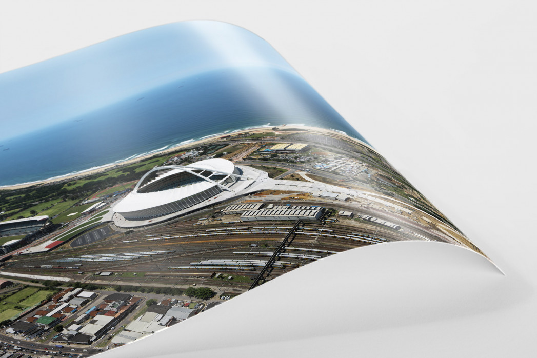 Moses-Mabhida-Stadion Vogelperspektive als FineArt-Print