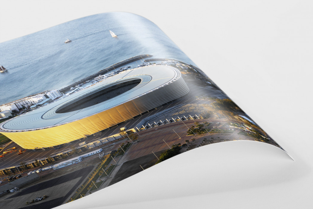 Cape Town Stadium und Segelboote als FineArt-Print