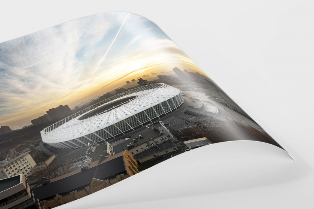 Himmel über dem Olympiastadion Kiew als FineArt-Print
