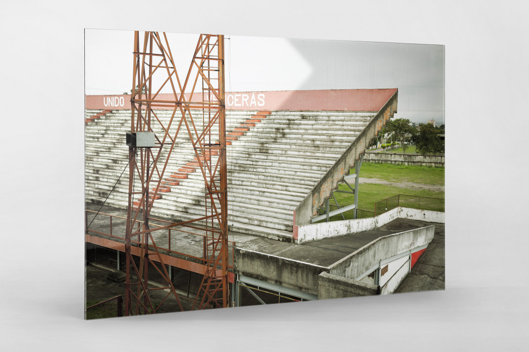 Tribüne im Stadion Giulite Coutinho als Direktdruck auf Alu-Dibond hinter Acrylglas