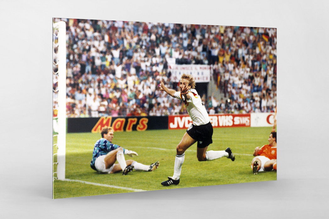 Klinsmann gegen Holland (1) als Direktdruck auf Alu-Dibond hinter Acrylglas
