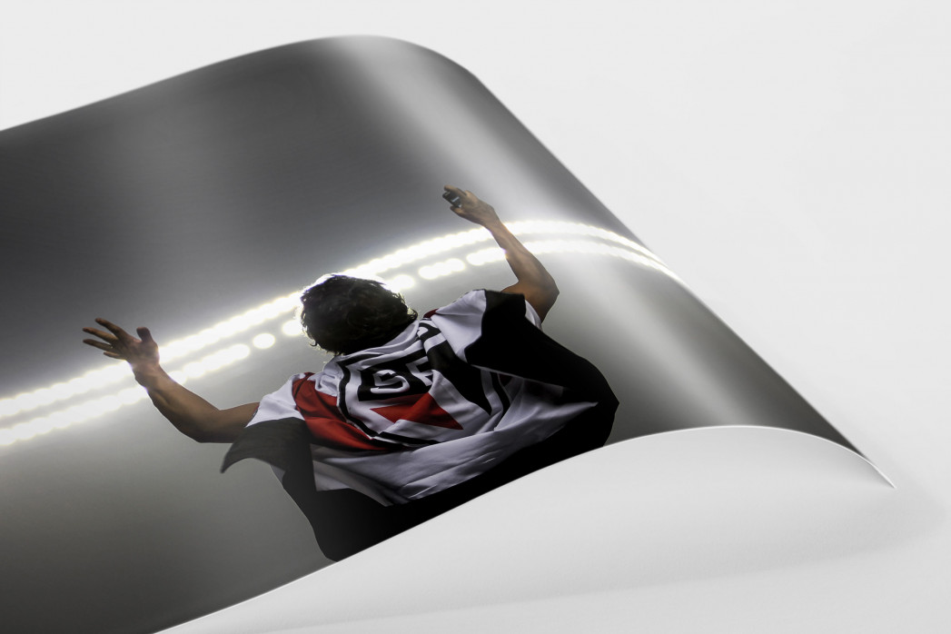 FC São Paulo Fan Celebrating als FineArt-Print