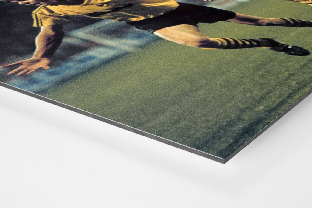 BVB-Jubel als auf Alu-Dibond kaschierter Fotoabzug (Detail)