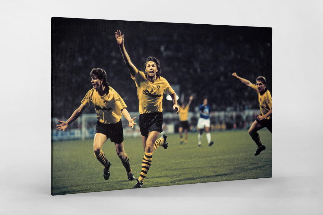BVB-Jubel als Leinwand auf Keilrahmen gezogen