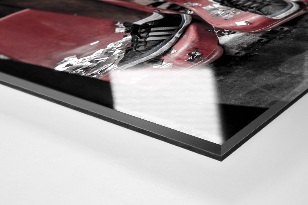 In The Middle Of Corinthians Fans als Direktdruck auf Alu-Dibond hinter Acrylglas (Detail)