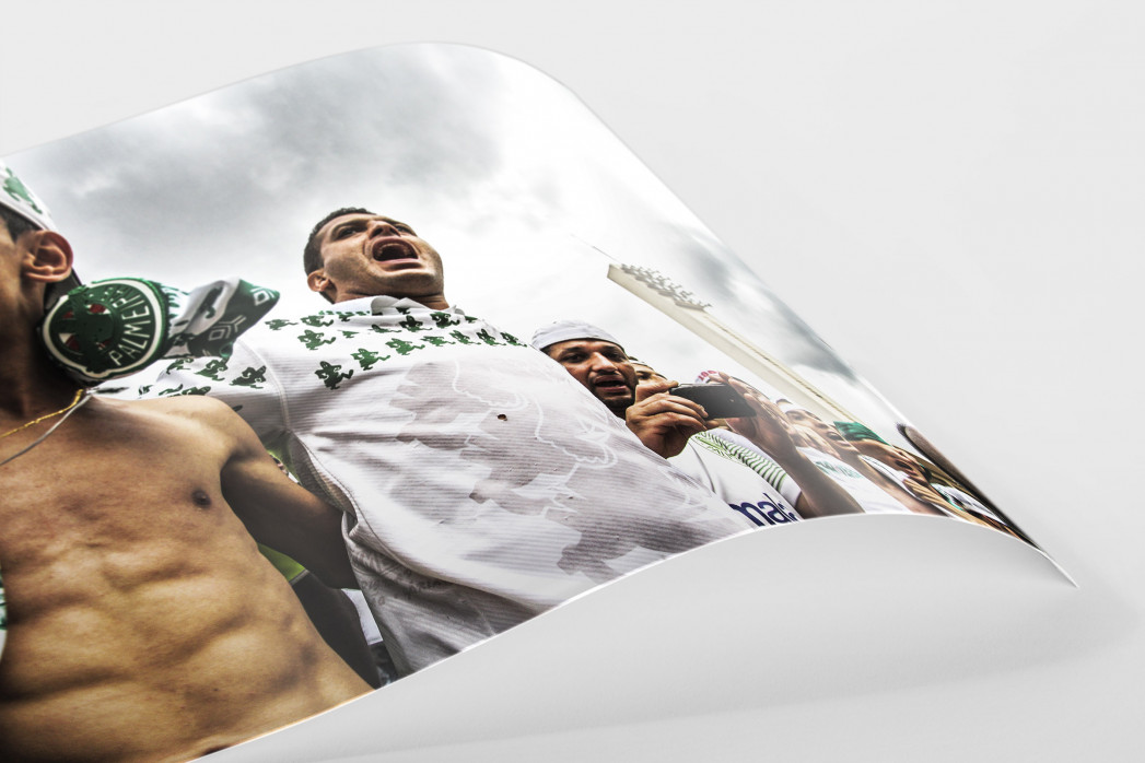 Palmeiras Fans In The Stand als FineArt-Print
