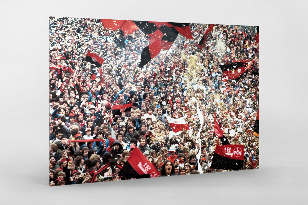Club Fans 1982 (2)  als Direktdruck auf Alu-Dibond hinter Acrylglas