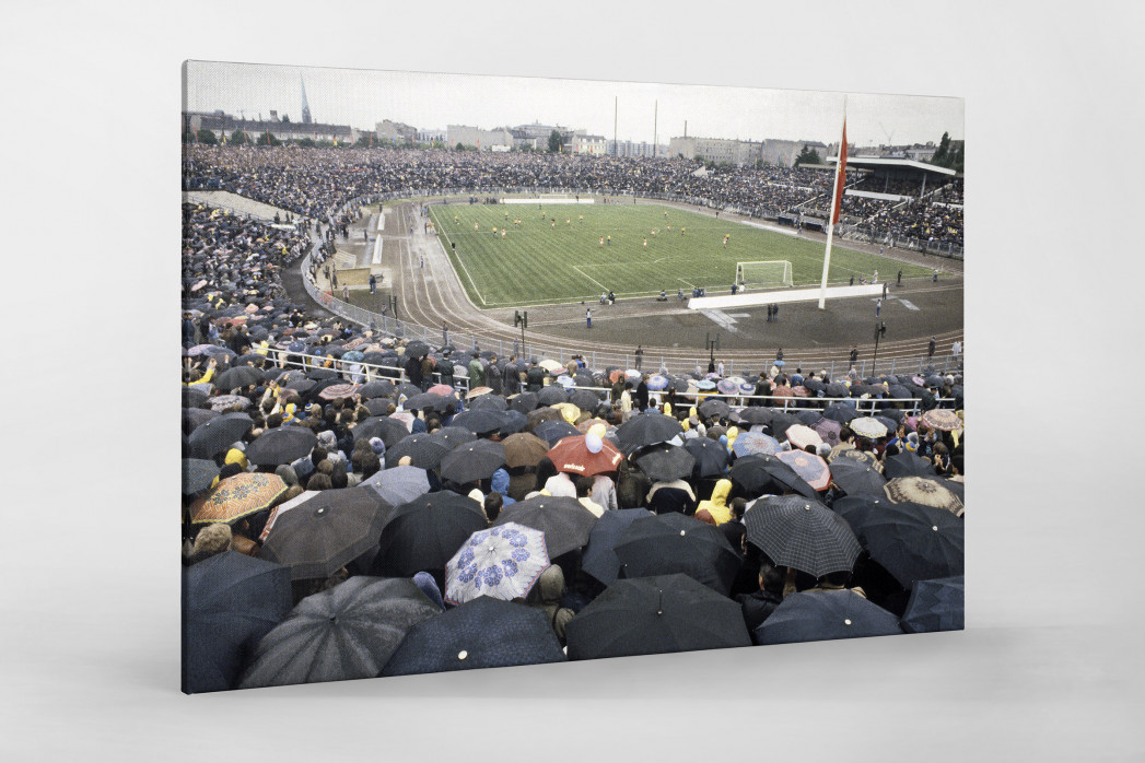 Stadion der Weltjugend als Leinwand auf Keilrahmen gezogen