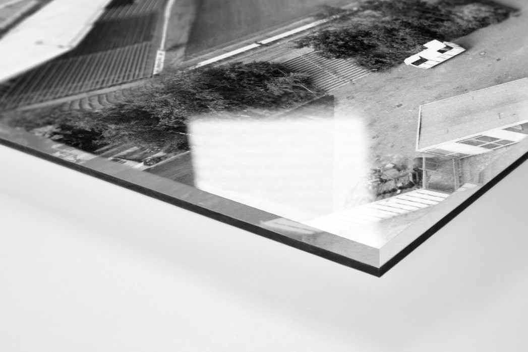 Wilhelm-Koch-Stadion als Direktdruck auf Alu-Dibond hinter Acrylglas (Detail)