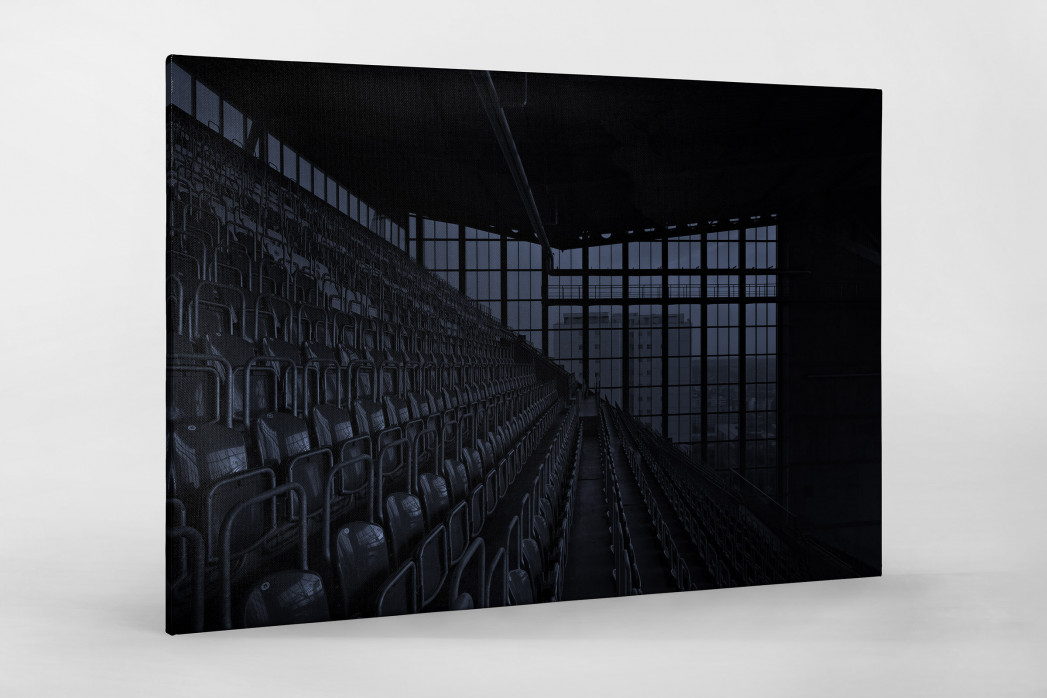 Stadien bei Nacht - Betzenberg (3) als Leinwand auf Keilrahmen gezogen