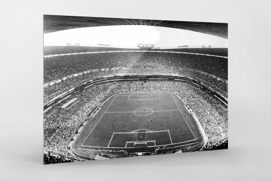 Aztekenstadion 1970 als Direktdruck auf Alu-Dibond hinter Acrylglas