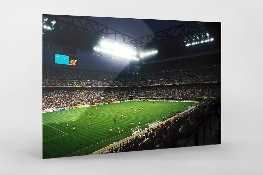 Giuseppe Meazza Stadion als Direktdruck auf Alu-Dibond hinter Acrylglas