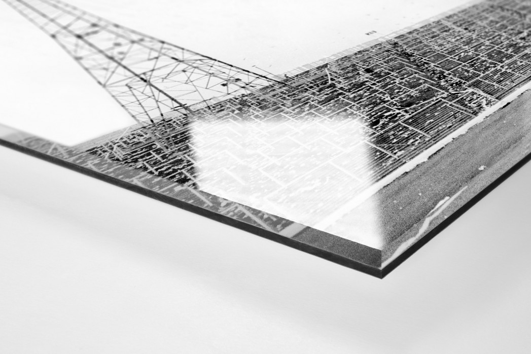 Leere Tribüne im Hampden Park als Direktdruck auf Alu-Dibond hinter Acrylglas (Detail)