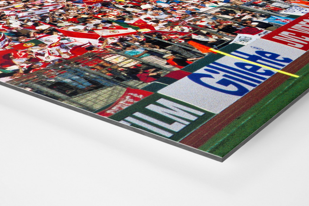 PSV vs. Benfica im Neckarstadion als auf Alu-Dibond kaschierter Fotoabzug (Detail)
