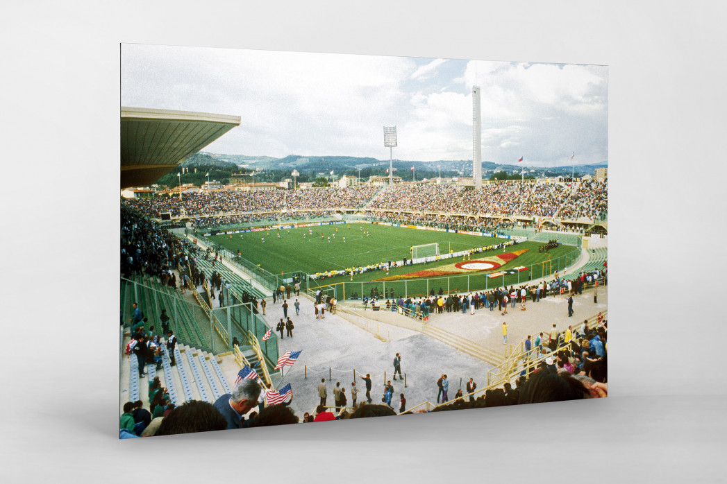 Stadio Artemio Franchi 1990 als auf Alu-Dibond kaschierter Fotoabzug