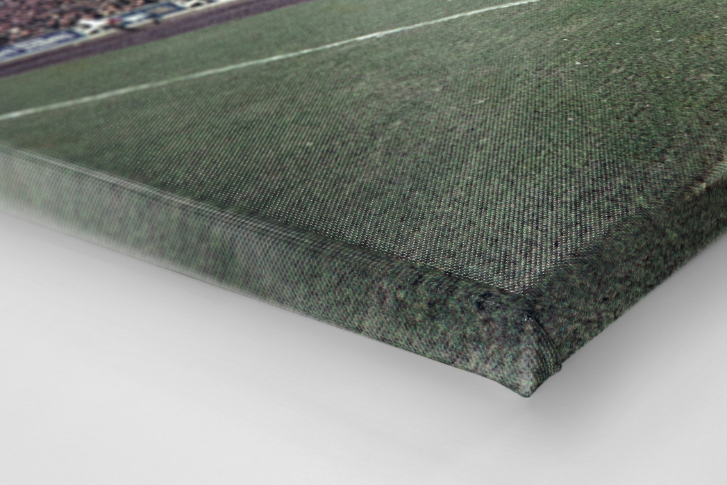 Tribüne Stadion am Uhlenkrug als Leinwand auf Keilrahmen gezogen (Detail)
