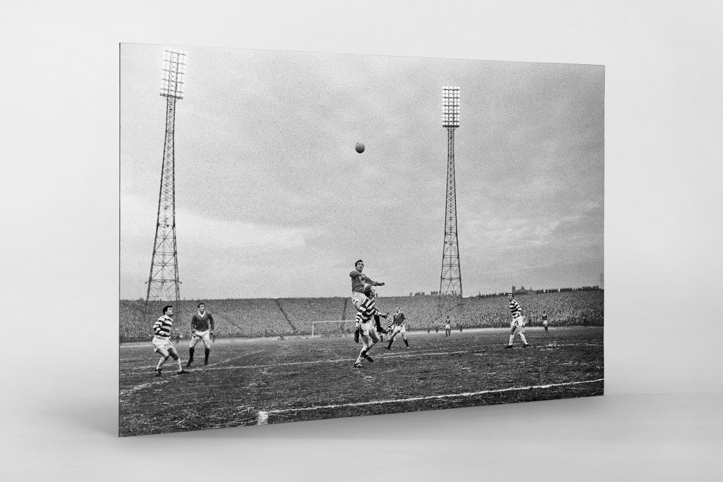 Rangers vs. Celtic 1968 als auf Alu-Dibond kaschierter Fotoabzug