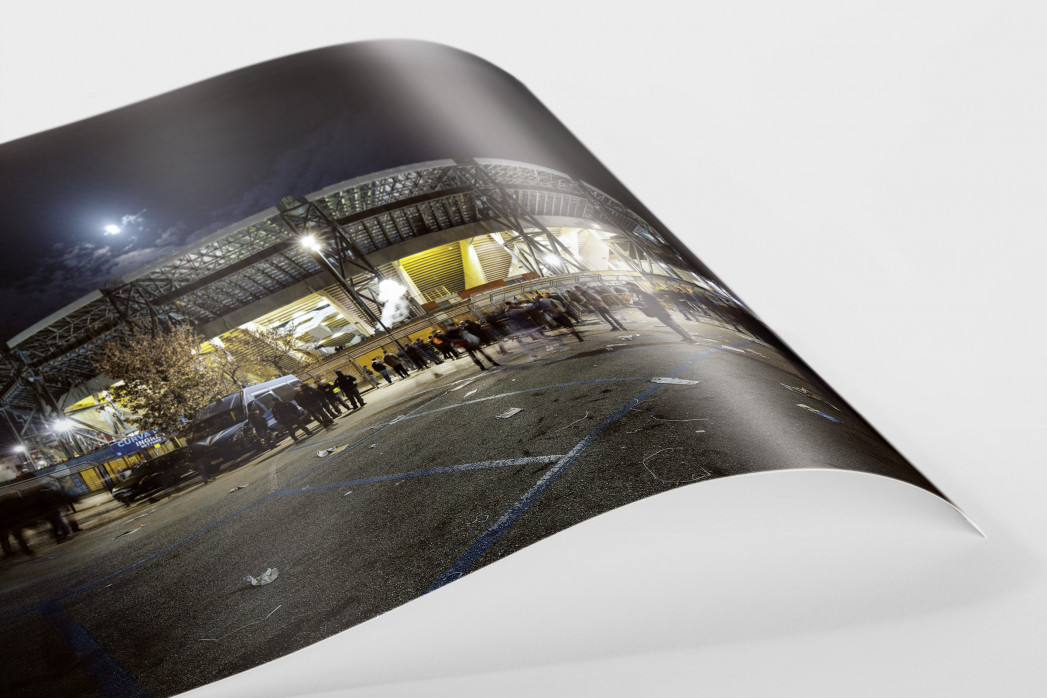 Stadio San Paolo bei Flutlicht (Farbe) als FineArt-Print