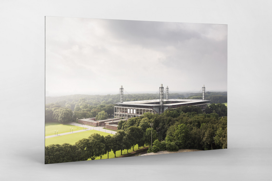 Blick auf die Kölner Arena als auf Alu-Dibond kaschierter Fotoabzug