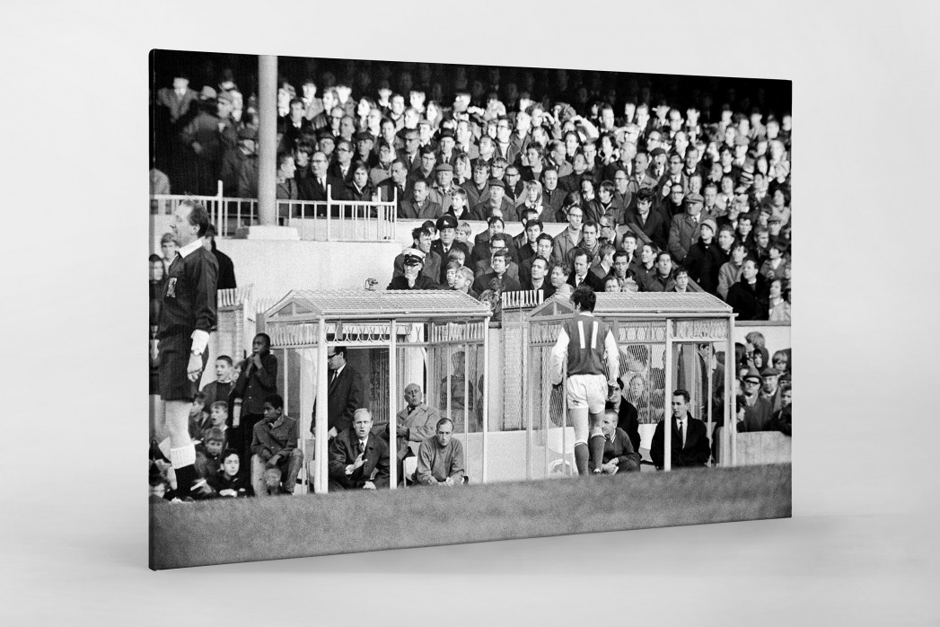 Momentaufnahme Highbury 1969 als Leinwand auf Keilrahmen gezogen