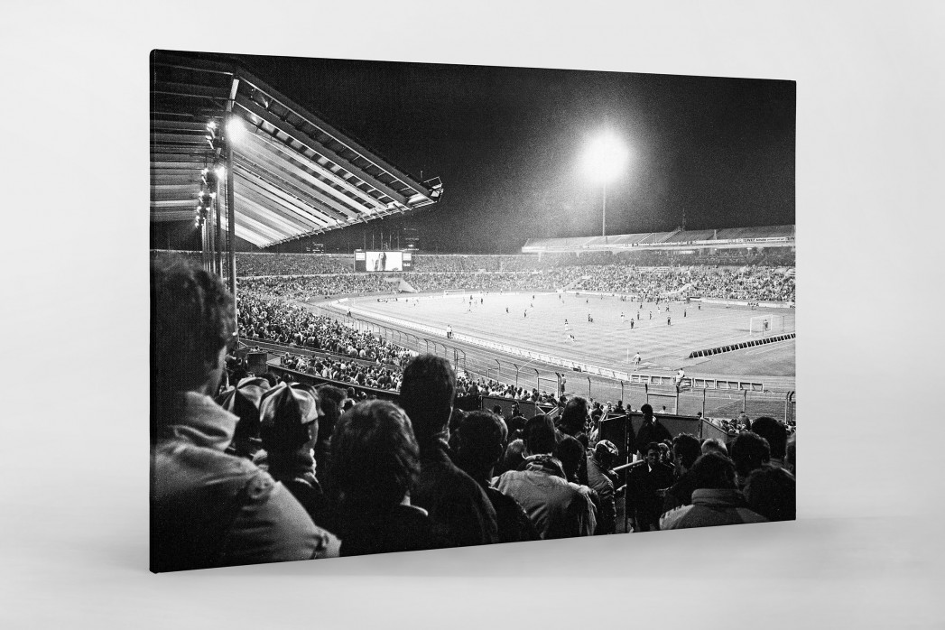 Neckarstadion 1989 als Leinwand auf Keilrahmen gezogen