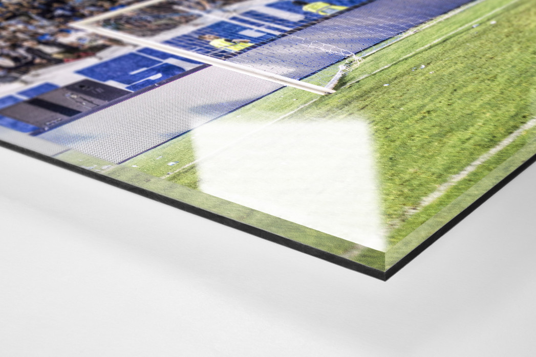 Elfmeterkind als Direktdruck auf Alu-Dibond hinter Acrylglas (Detail)