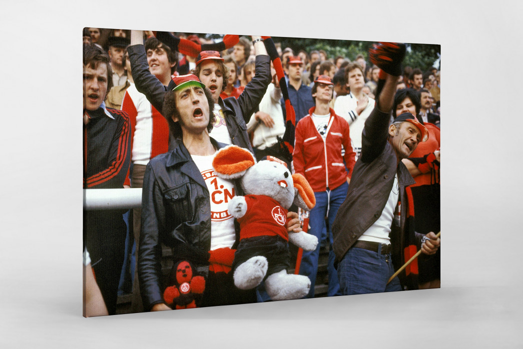 Club Fans 1978 als Leinwand auf Keilrahmen gezogen