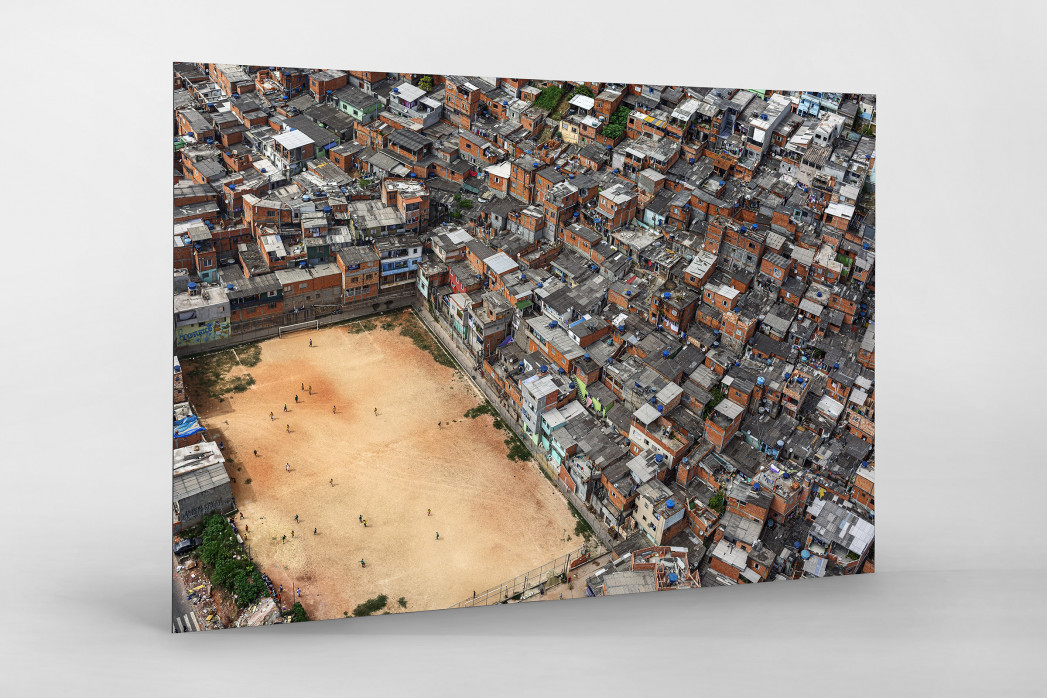 Fußballplatz in São Paulo als auf Alu-Dibond kaschierter Fotoabzug