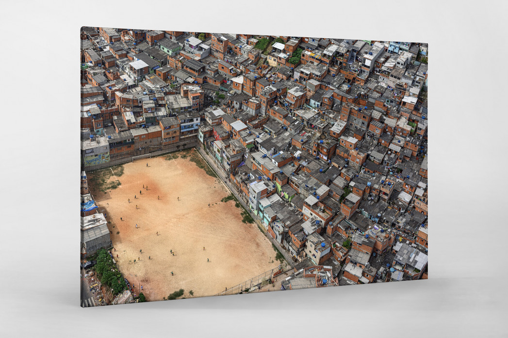 Fußballplatz in São Paulo als Leinwand auf Keilrahmen gezogen